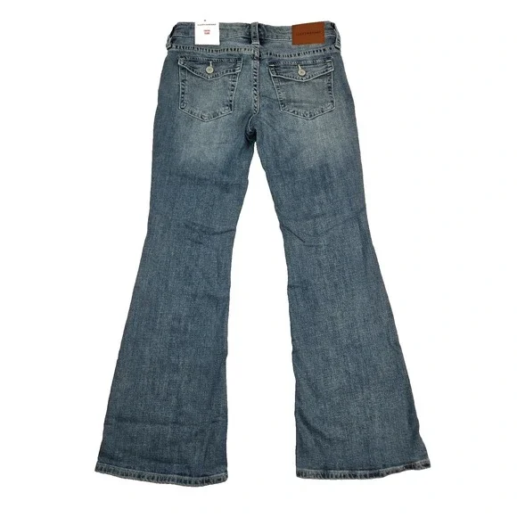 Lucky Brand Low Rise Flare Denim Blue Jeans Womens Size 6/28 R NWT - Picture 4 of 11